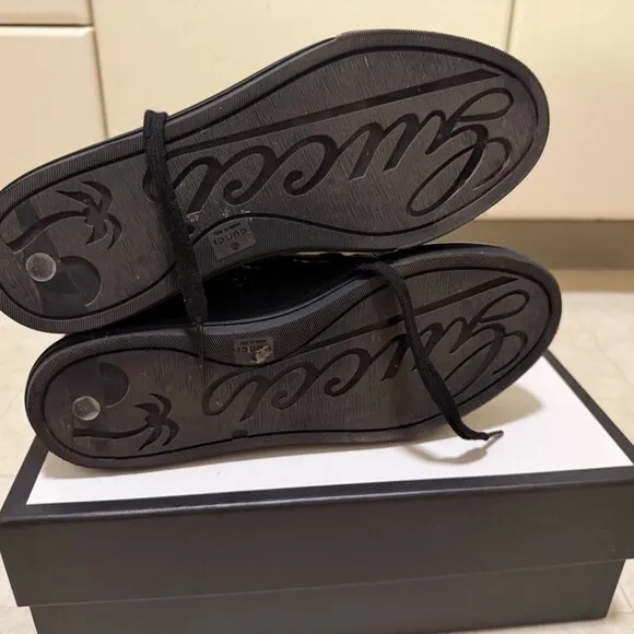 Gucci Shoes Fabric Upper And Rubber Nero Soft Booties Size 38 (US 8)