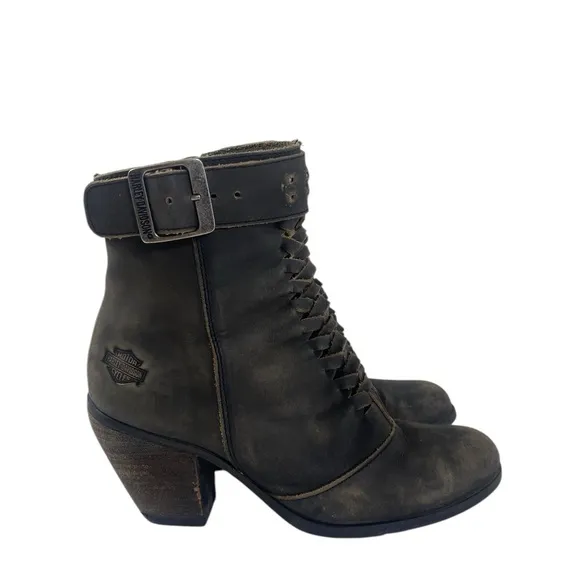 Harley-Davidson Women's Brown Ankle Boots 7.5