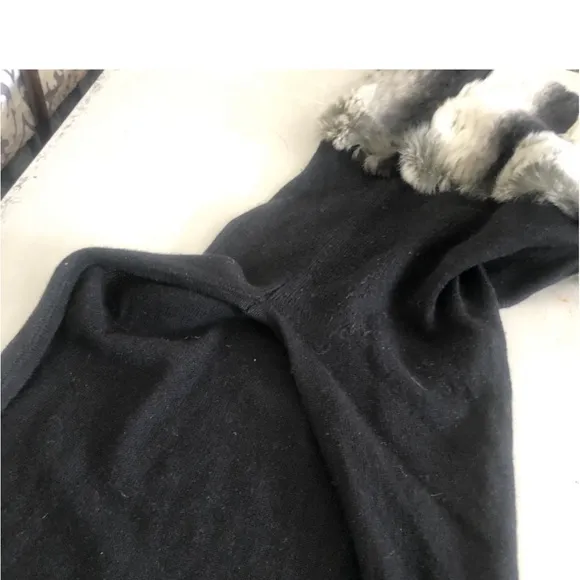 Harrison Morgan Genuine beautiful softest Fur, Cashmere Shrug , shawl, sweater