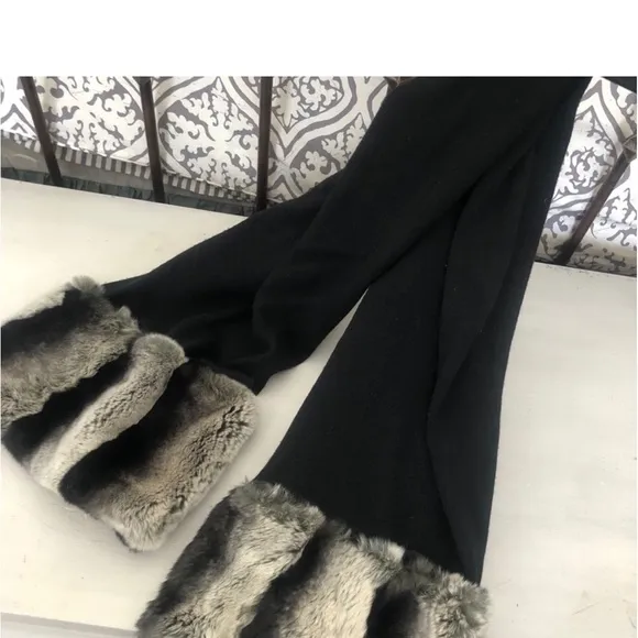 Harrison Morgan Genuine beautiful softest Fur, Cashmere Shrug , shawl, sweater