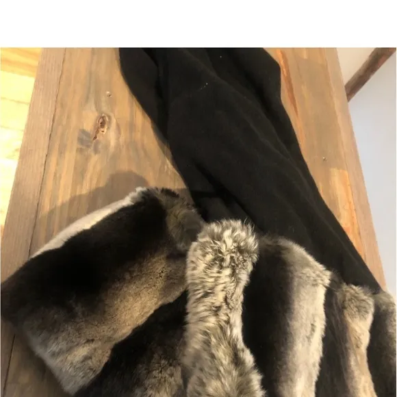 Harrison Morgan Genuine beautiful softest Fur, Cashmere Shrug , shawl, sweater