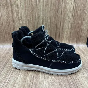 Hey Dude Camden Suede Cozy Women's Casual Boots Black Size 9 RARE NEW
