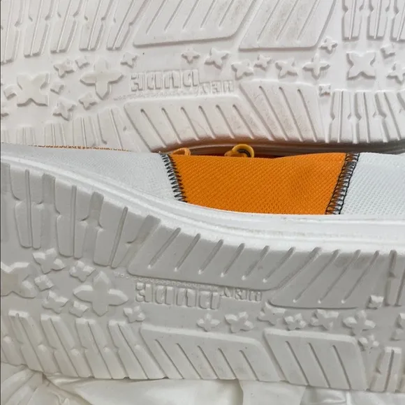 Hey Dude Men's Orange and White Shoes
