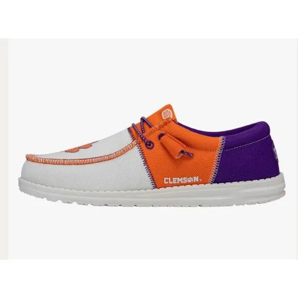 Hey Dude NWT Men's Wally Tri Clemson Fan Lightweight Shoes Men's 10