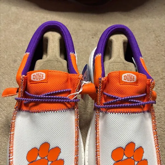 Hey Dude NWT Men's Wally Tri Clemson Fan Lightweight Shoes Men's 10
