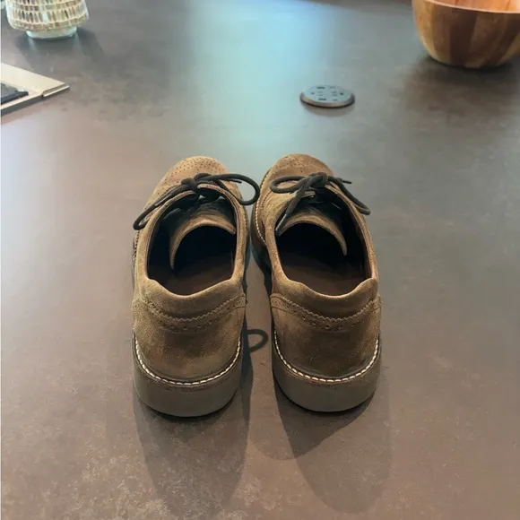 Hogan Brown Oxford Shoes with Suede Finish