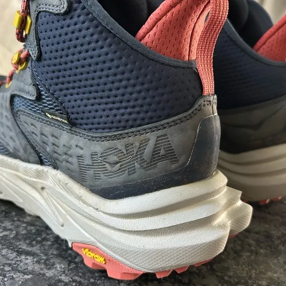 Hoka Anacapa 2 Mid GTX Hiking Boots Men’s 10.5D GORE-TEX Vibram Megagrip Blue