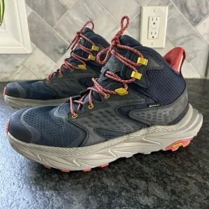 Hoka Anacapa 2 Mid GTX Hiking Boots Men’s 10.5D GORE-TEX Vibram Megagrip Blue