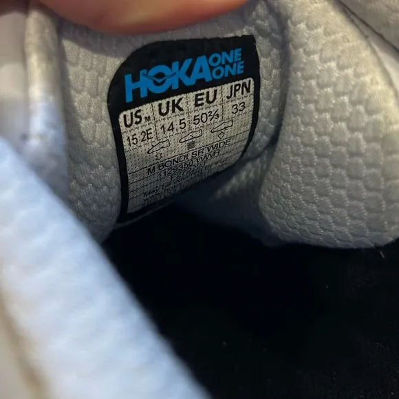 Hoka One One M Bondi SR Wide 1129350 VWVH Running Shoes Men’s Size 15