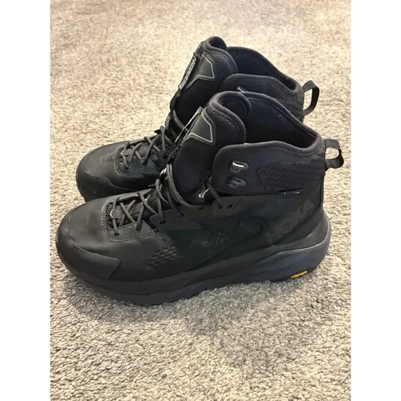 Hoka One One Sky Kaha Black Men’s 9.5 Goretex Hiking Boots
