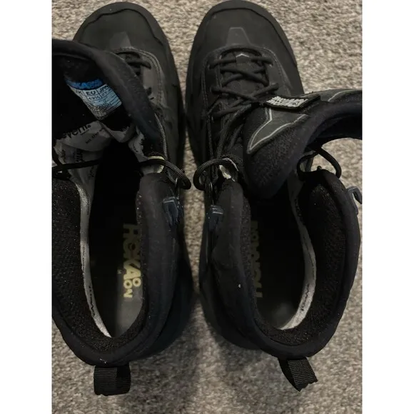 Hoka One One Sky Kaha Black Men’s 9.5 Goretex Hiking Boots