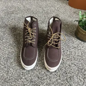 Huckberry VULCANIZER Oxford Boots High Top Moc Toe Brown Lace Up 44 US 11 New
