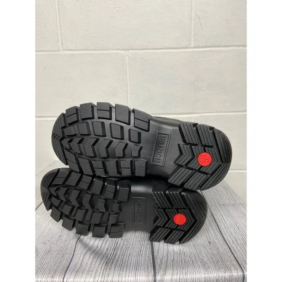 Hunter Intrepid Tall Snow Boots Waterproof Winter Black US 7