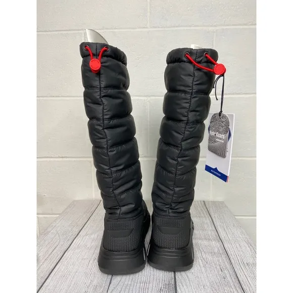 Hunter Intrepid Tall Snow Boots Waterproof Winter Black US 7