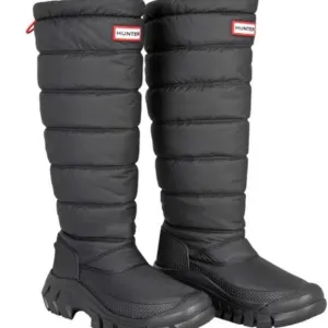Hunter Womens Boots Intrepid Tall Snow Casual Slip-On Calf Length Boot NIB