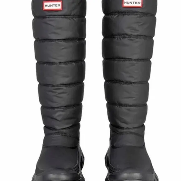 Hunter Womens Boots Intrepid Tall Snow Casual Slip-On Calf Length Boot NIB