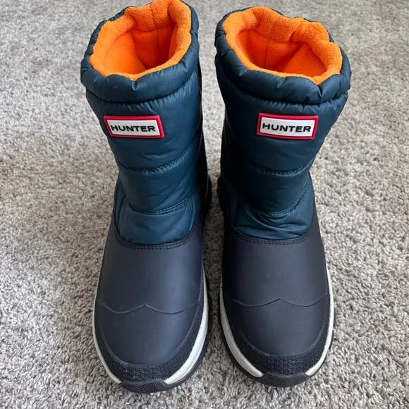 Hunter Women’s Snow Boots Blue and Orange US 8