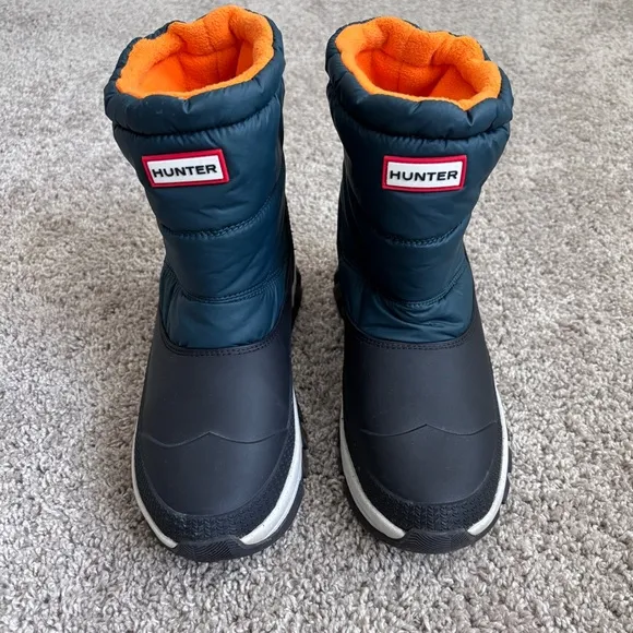 Hunter Women’s Snow Boots Blue and Orange US 8