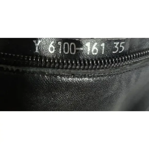 Ilasio Renzoni Black Ankle Boot Leather Shearling Fur Lining 35/5 Italy