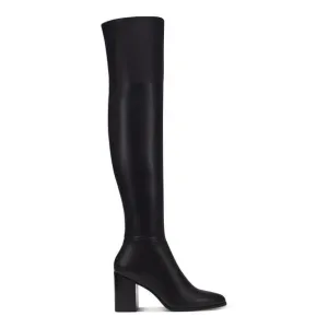 INC Womens Black Flexible Sole Windee Almond Toe Block Heel Heeled Boots 5.5 M