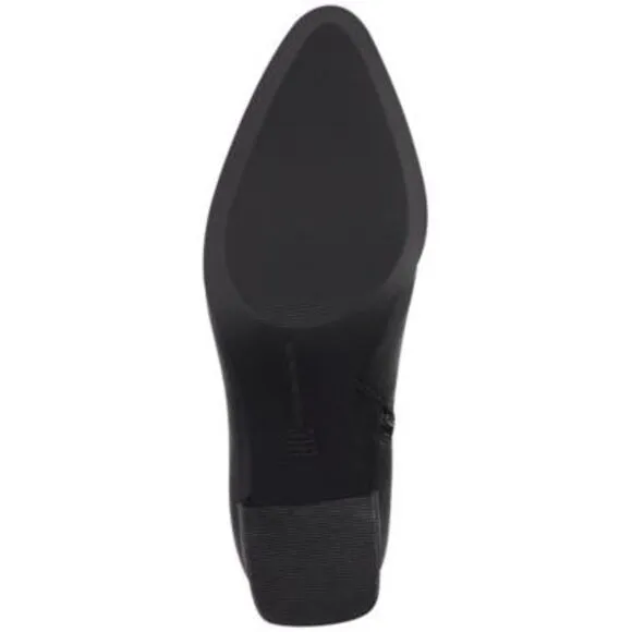 INC Womens Black Flexible Sole Windee Almond Toe Block Heel Heeled Boots 5.5 M