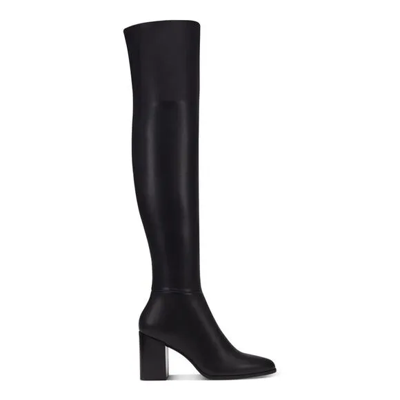 INC Womens Black Flexible Sole Windee Almond Toe Block Heel Heeled Boots 5.5 M