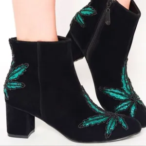 Iron Fist Mary Jane Black Booties 37