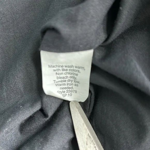 J Crew Blakely Black Cocktail Dress Ruffle V Neck Sleeveless Size 10