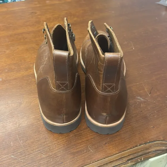 J Crew Kenton leather cap-toe boots F4446