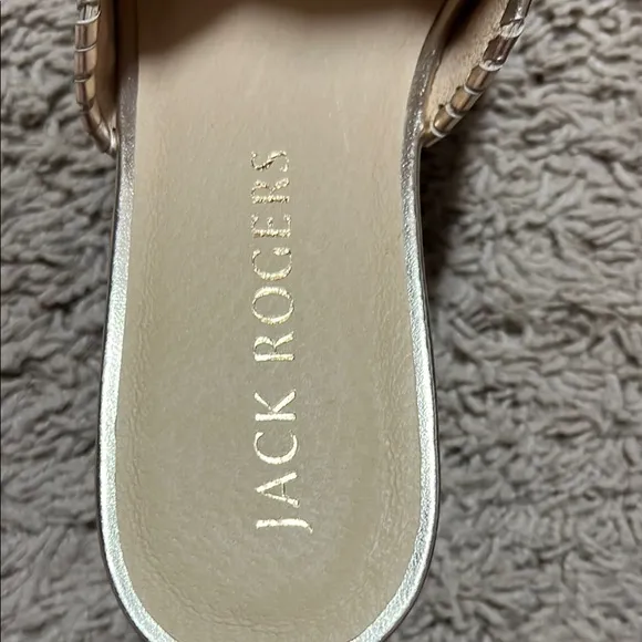 Jack Rogers Tan Sandals Chic Slide Design- Brand New