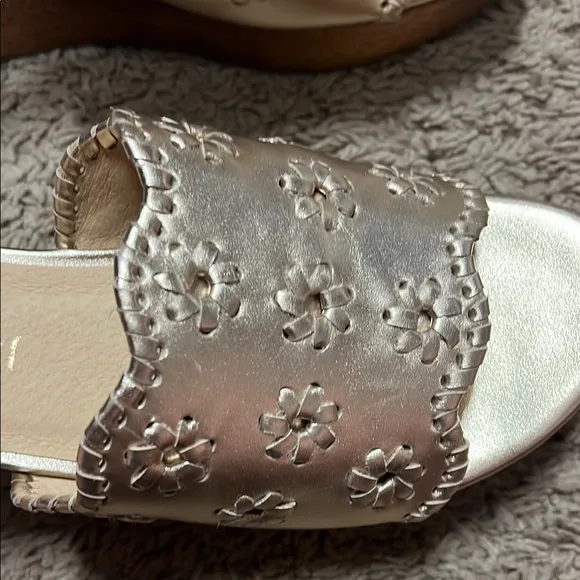 Jack Rogers Tan Sandals Chic Slide Design- Brand New