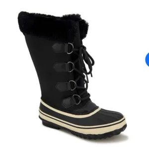 JBU BY JAMBU WOMENS STORMGATE MID CALF  BLACK WINTER DUCK BOOTS NWB