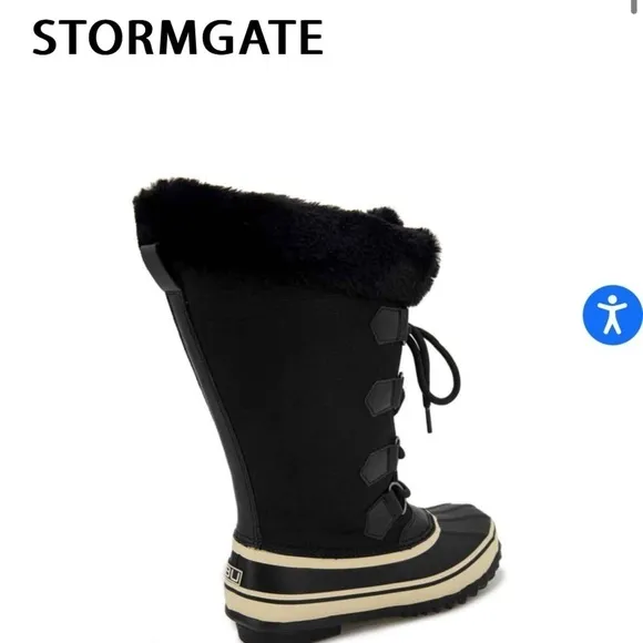 JBU BY JAMBU WOMENS STORMGATE MID CALF  BLACK WINTER DUCK BOOTS NWB