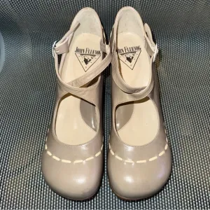 John Fluevog Operetta Malibran heels Leather Shoes Ankle Strap Mary Jane Buckle