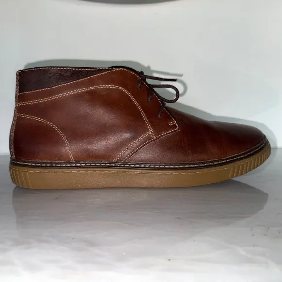 Johnston &amp; Murphy Brown Leather Chukka Boots Men’s 11.5M