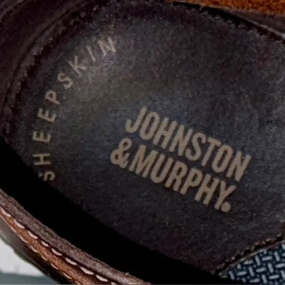 Johnston &amp; Murphy Brown Leather Chukka Boots Men’s 11.5M