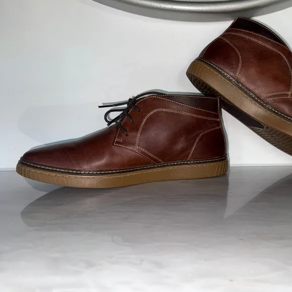 Johnston &amp; Murphy Brown Leather Chukka Boots Men’s 11.5M