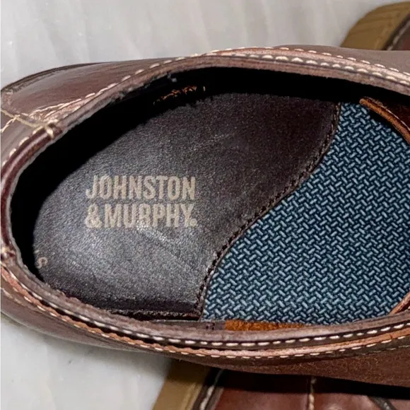 Johnston &amp; Murphy Brown Leather Chukka Boots Men’s 11.5M