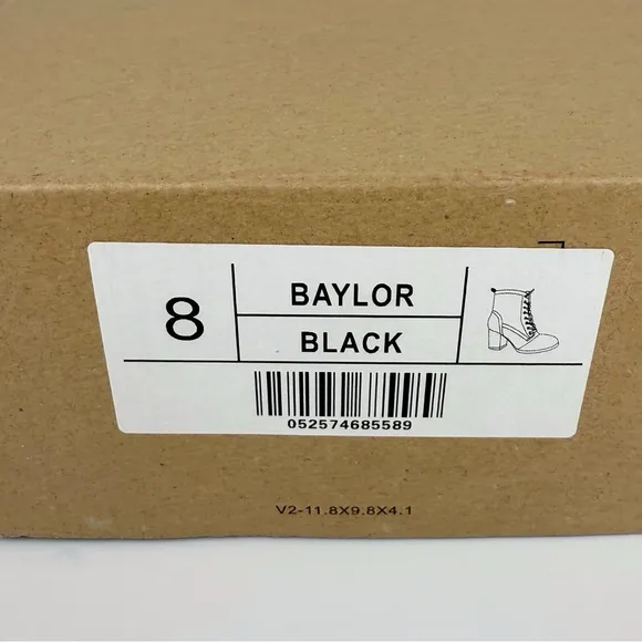 Journee Collection Women's Baylor Block Heel Lace Up Booties Black Size 8