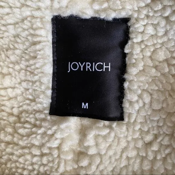 Joyrich Plaid Sherpa Wool Jacket Sz Medium