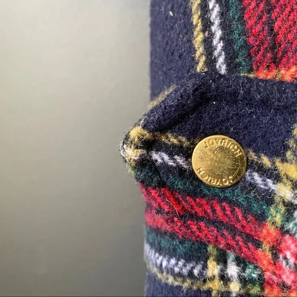 Joyrich Plaid Sherpa Wool Jacket Sz Medium