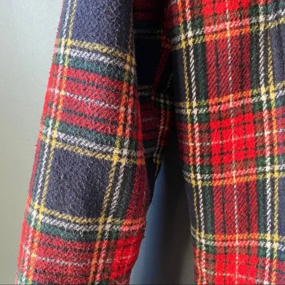 Joyrich Plaid Sherpa Wool Jacket Sz Medium
