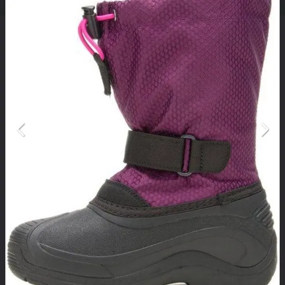 Kamik Kids' Finley 2 Grape and black Winter Boots size 11 NWT