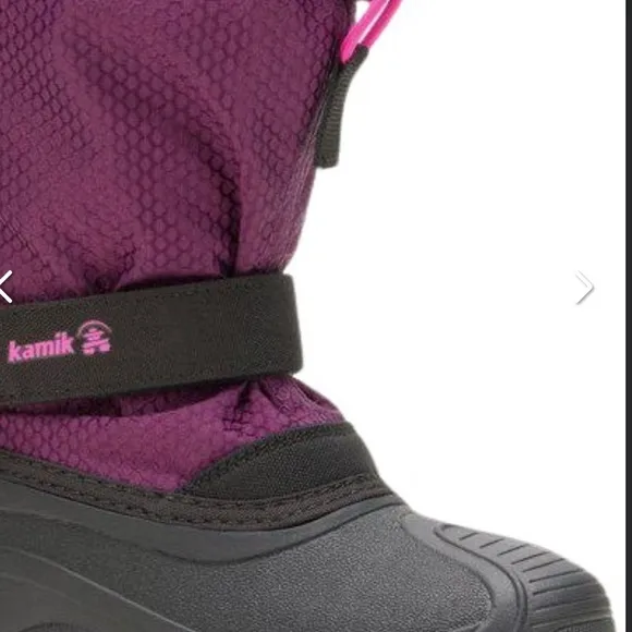 Kamik Kids' Finley 2 Grape and black Winter Boots size 11 NWT
