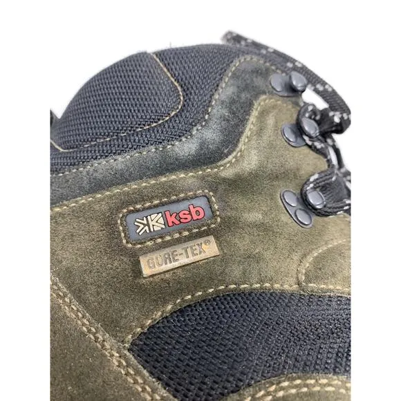 Karrimor KSB Hiking Boots Mens Size 13 Gore Tex Walking Green Black Vibram Shoe