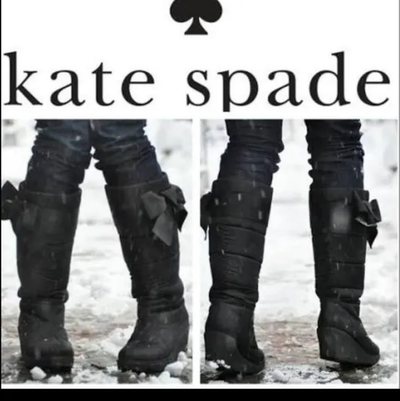 Kate Spade Cagney Puff Bow Boots