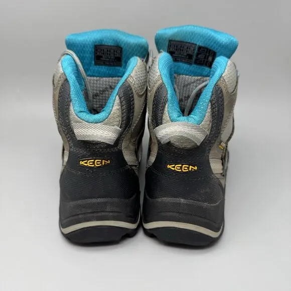 Keen Durand Mid Built In USA Women's Size 7.5 Waterproof Hiking Boots Gray