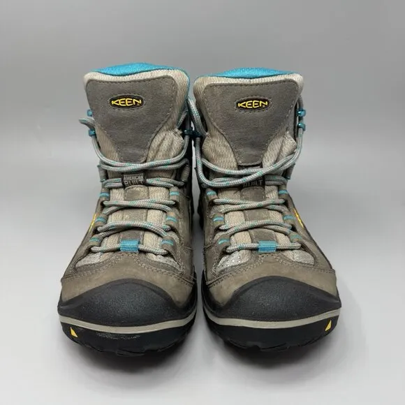 Keen Durand Mid Built In USA Women's Size 7.5 Waterproof Hiking Boots Gray