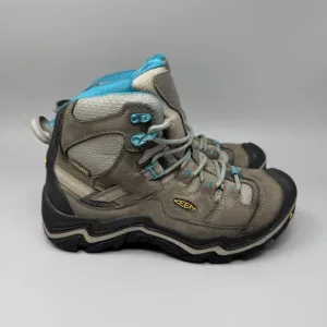 Keen Durand Mid Built In USA Women's Size 7.5 Waterproof Hiking Boots Gray