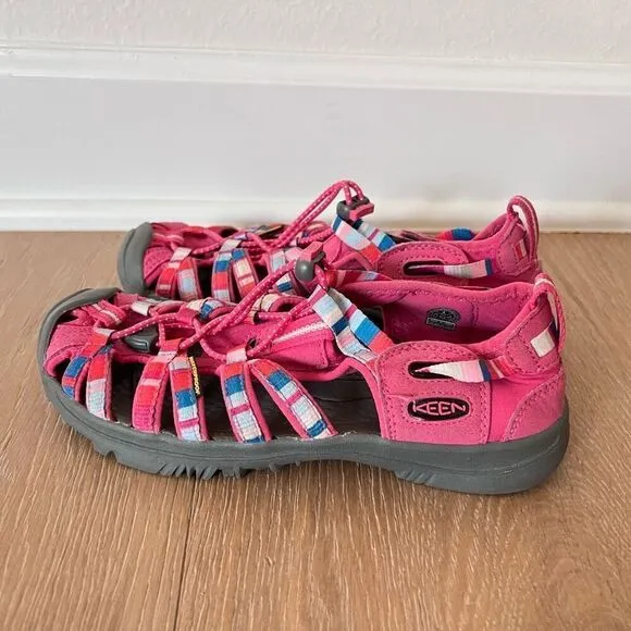 Keen Girl Big Kid Size 4 Woman 6 Pink Blue Gray Waterproof Sandals Hiking Shoe